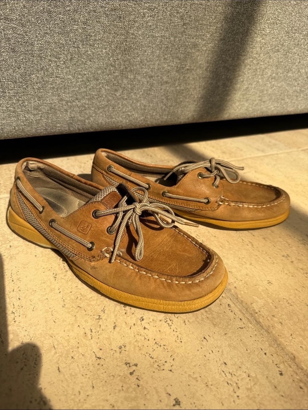 Women’s Sperry Top Sider boat shoes - Tan Leather